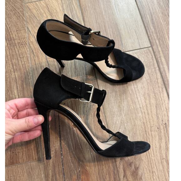 Diane Von Furstenberg Suede Braided High Heels - Picture 1 of 5